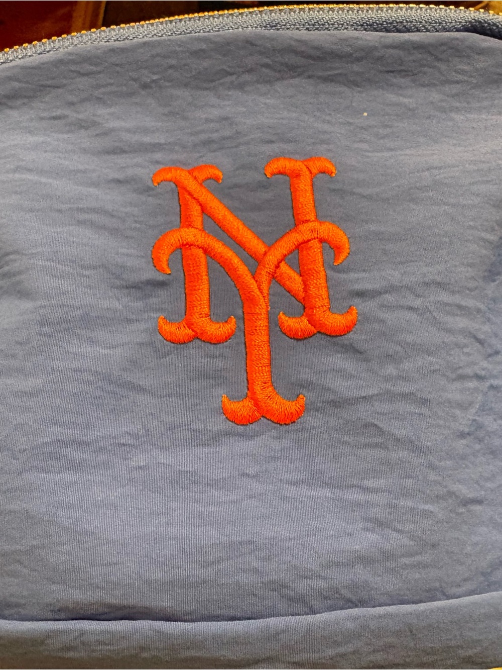 NY Mets Citi fanny pack with Orange Embroidered Logo